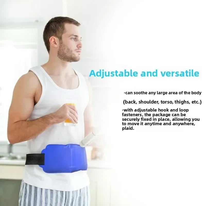 Wearable Ice Pack for Injuries Hot & Cold Therapy Wrap Reusable Gel