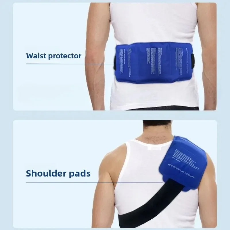 Wearable Ice Pack for Injuries Hot & Cold Therapy Wrap Reusable Gel